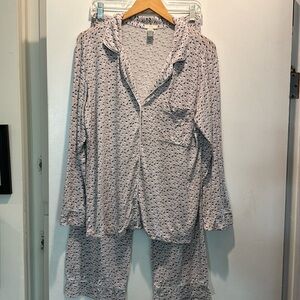 Eberjey Gisele Printed Long Pajama Set